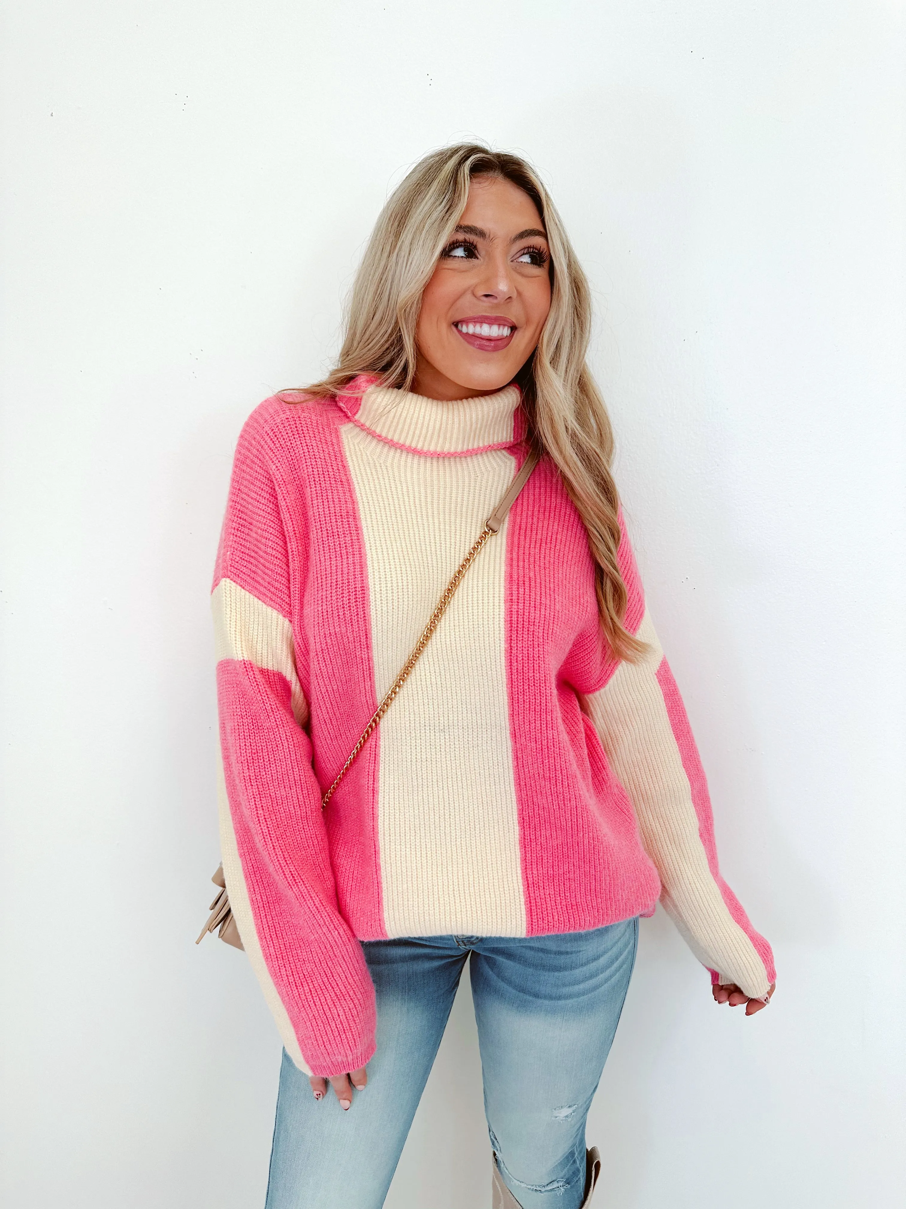 Carson Colorblock Tunic Sweater