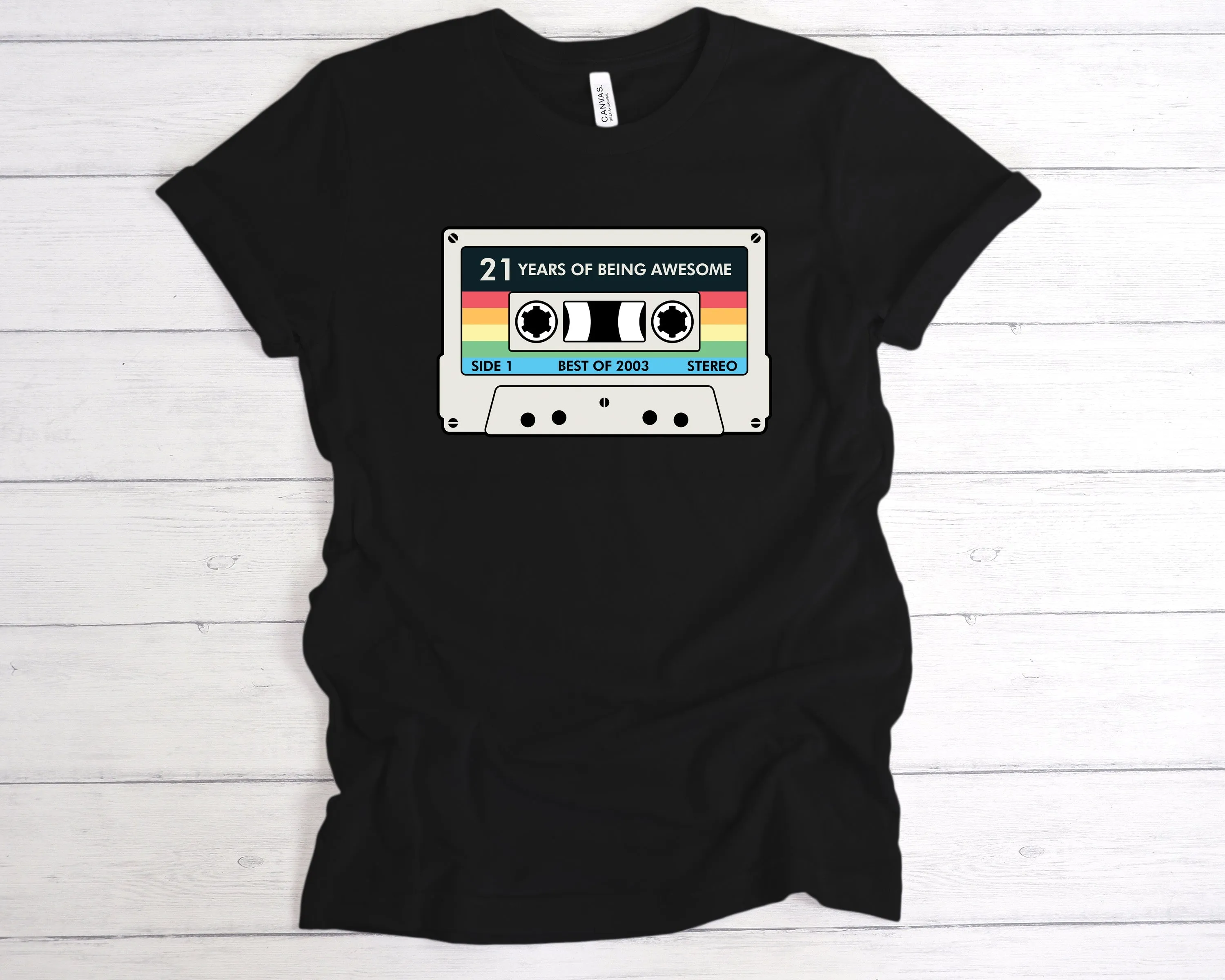 Cassette 21 Years Of Being Awesome T-Shirt