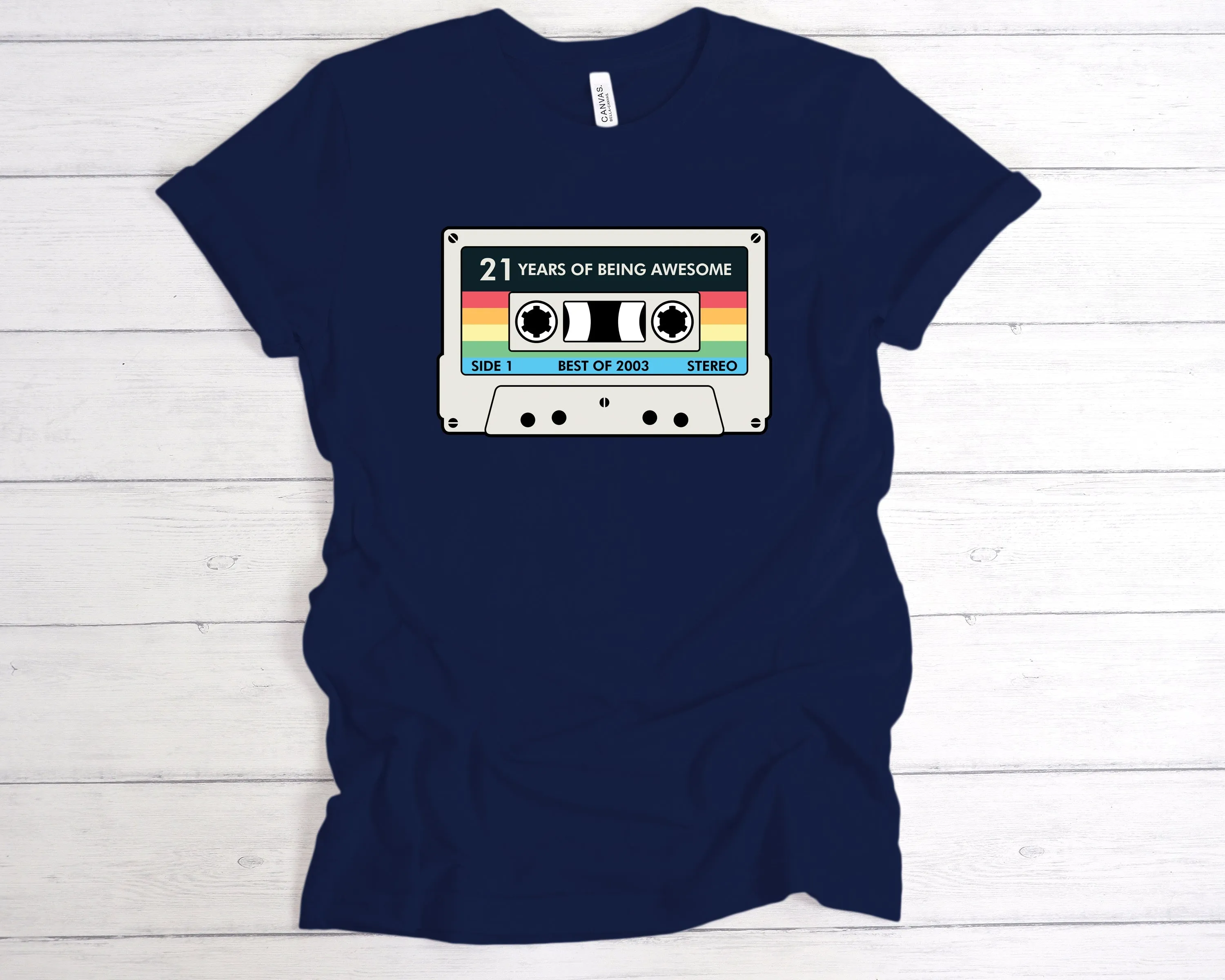 Cassette 21 Years Of Being Awesome T-Shirt