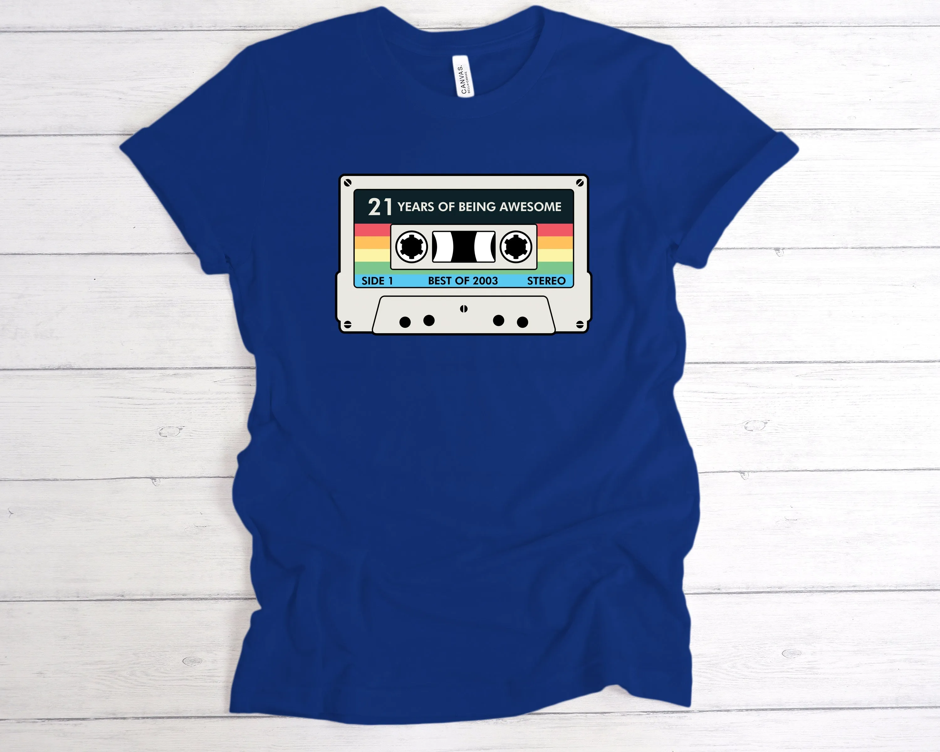 Cassette 21 Years Of Being Awesome T-Shirt