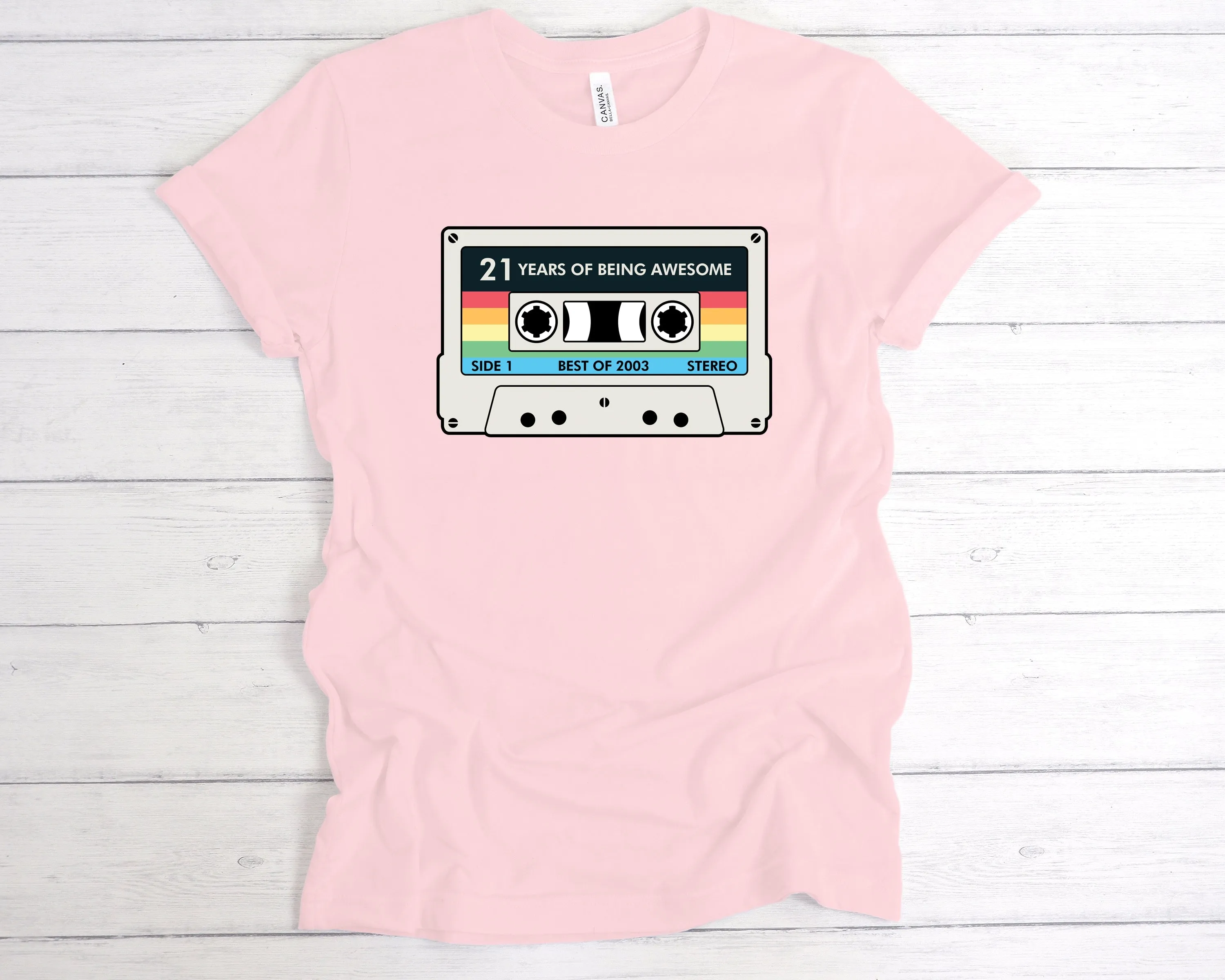 Cassette 21 Years Of Being Awesome T-Shirt