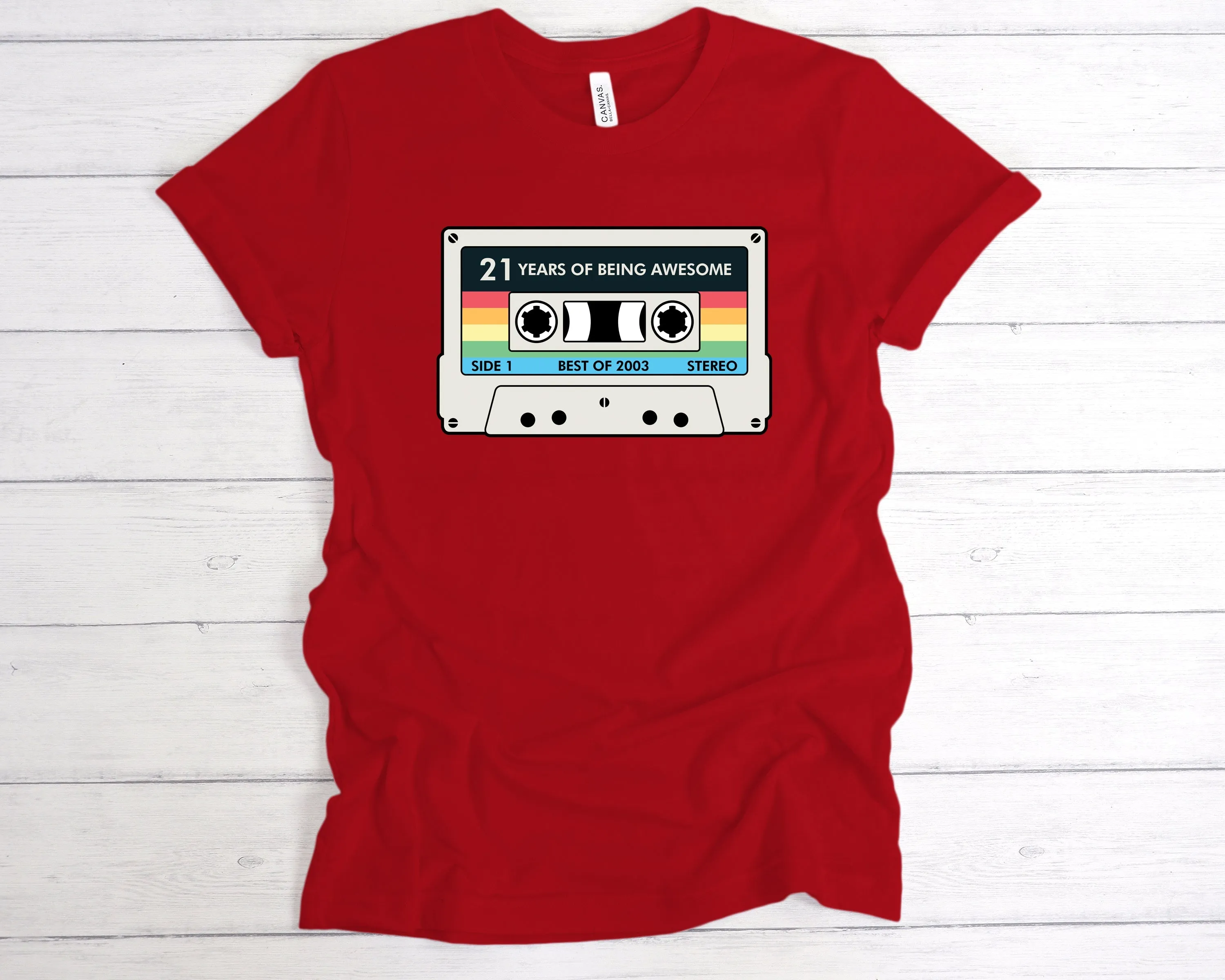 Cassette 21 Years Of Being Awesome T-Shirt