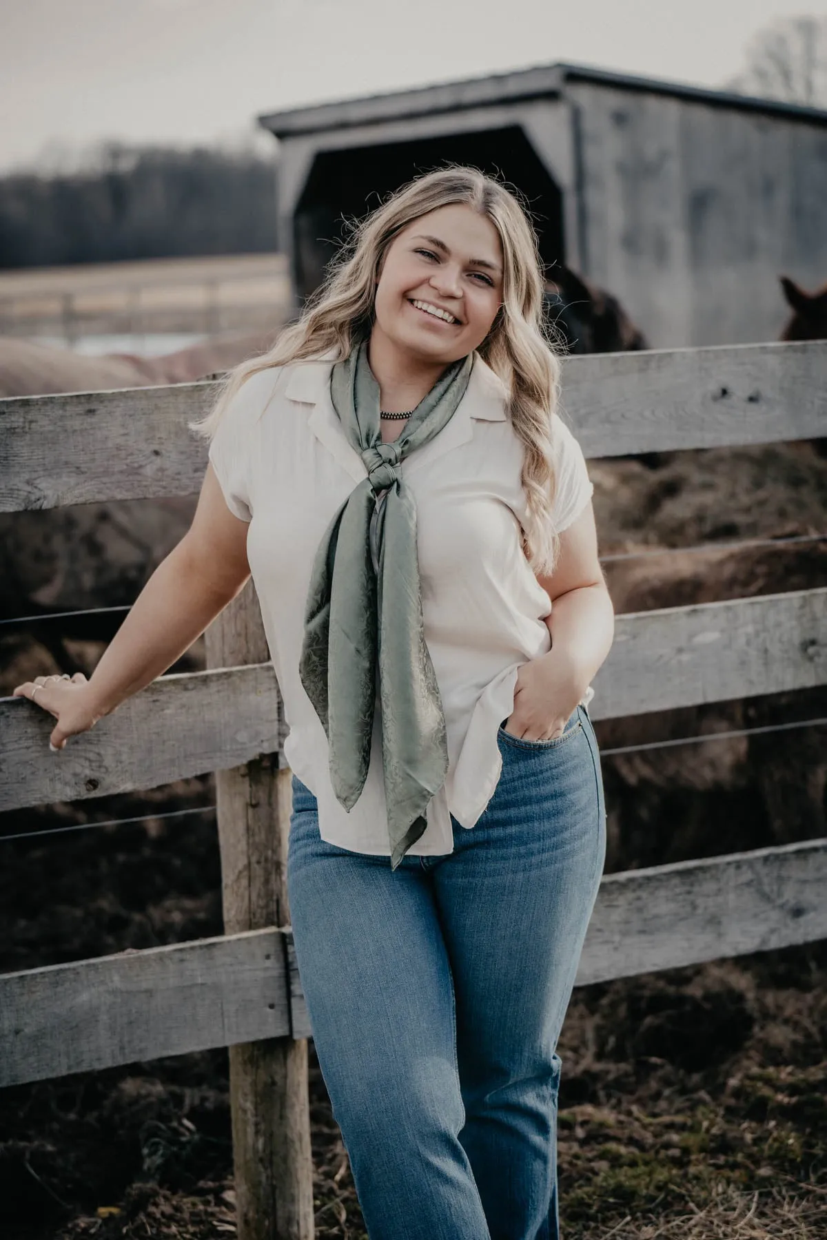 'Cassidy' Ivory Capped Sleeve Button Down Top (S - L)