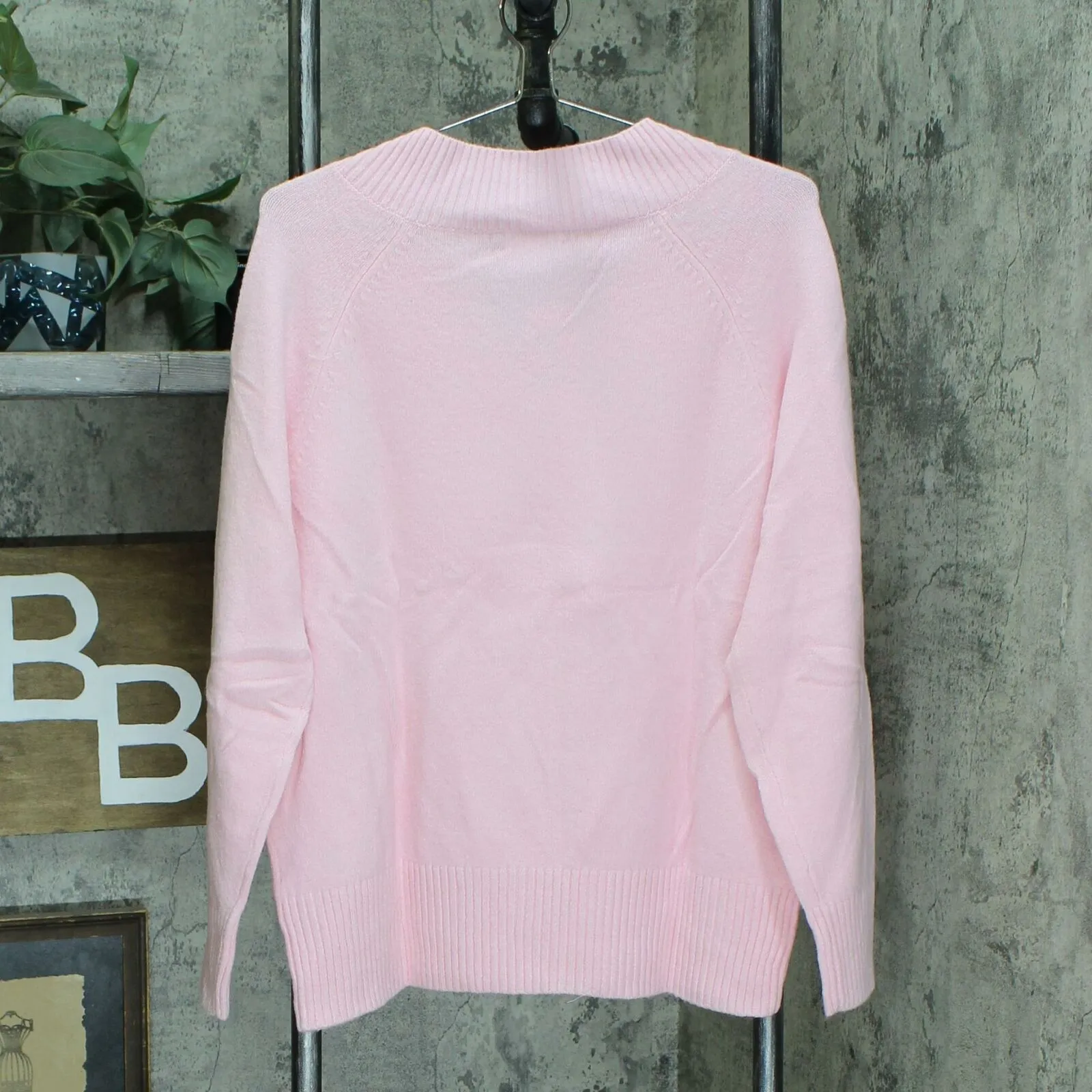 Charter Club Women's Wide Ribbed Trim V-Neck Pullover Sweater