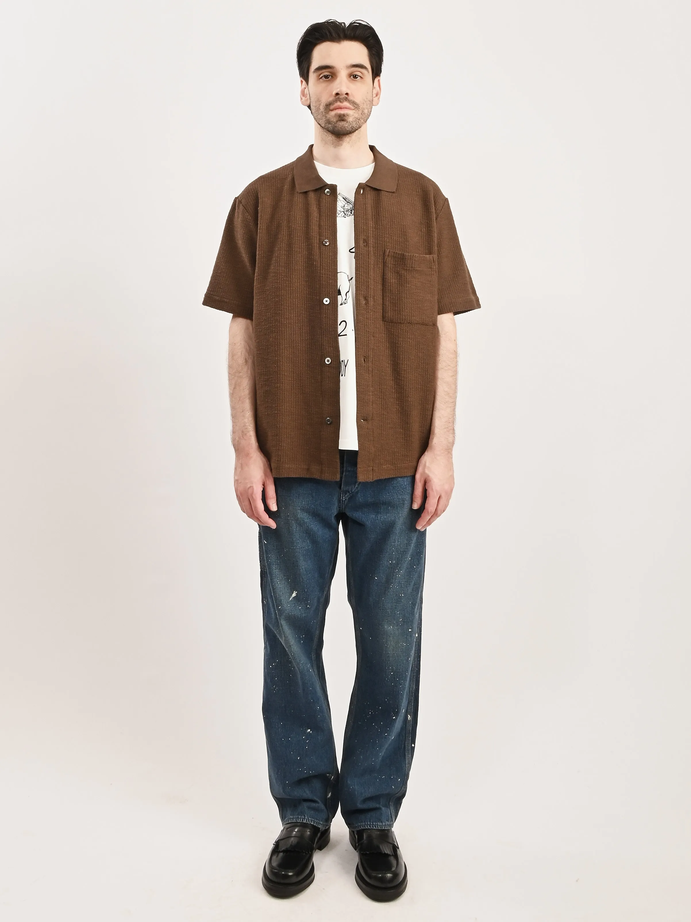 Chestnut Gustav Crochet Jersey Shirt