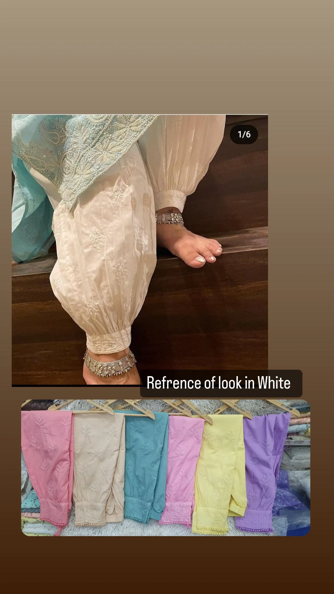 Chikankari Baloon Pink Salwar