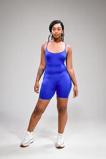 Chill Vibes- Basic Romper Royal