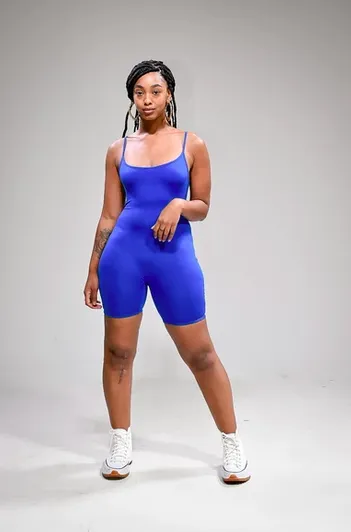 Chill Vibes- Basic Romper Royal