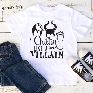 Chillin' Like a Villain Halloween T-Shirt | Baby Grow | Unisex Kids Halloween Outfit