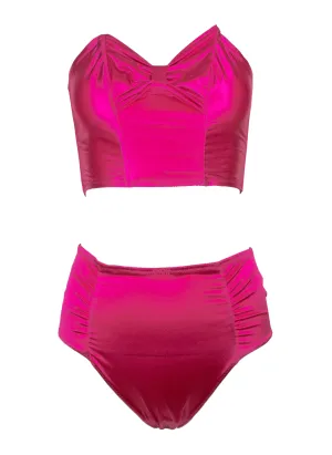 Christian Dior Bustier and Brief Fuchsia Lingerie Set, Size US 34B