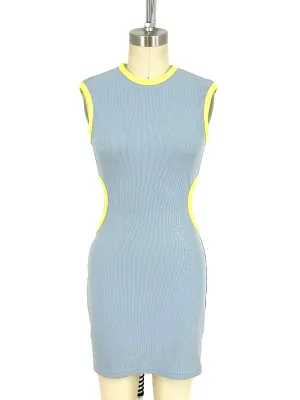 Christopher Esber Ribbed Cutout Dress