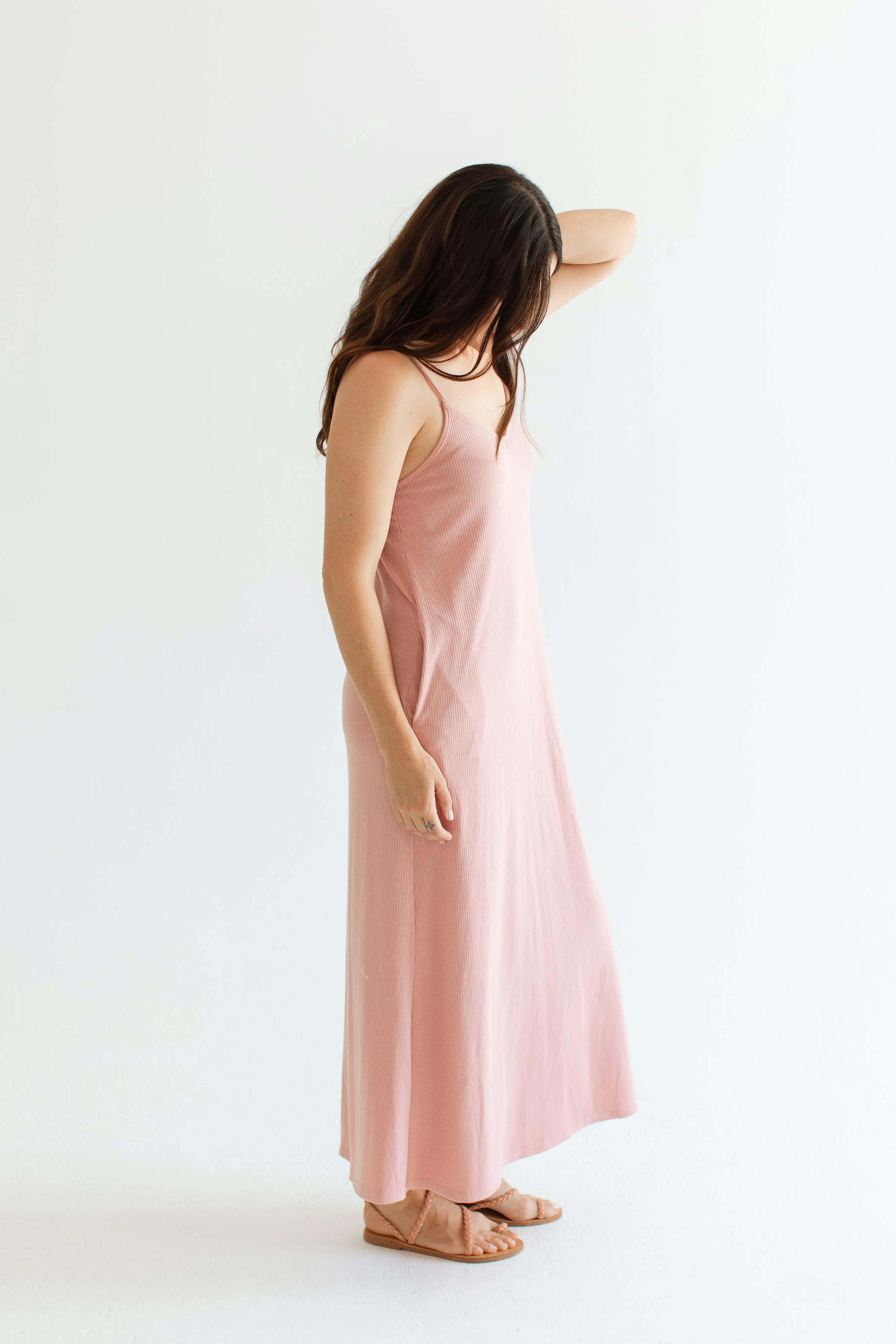 CJ's Favorite Ribbed Spaghetti Dress