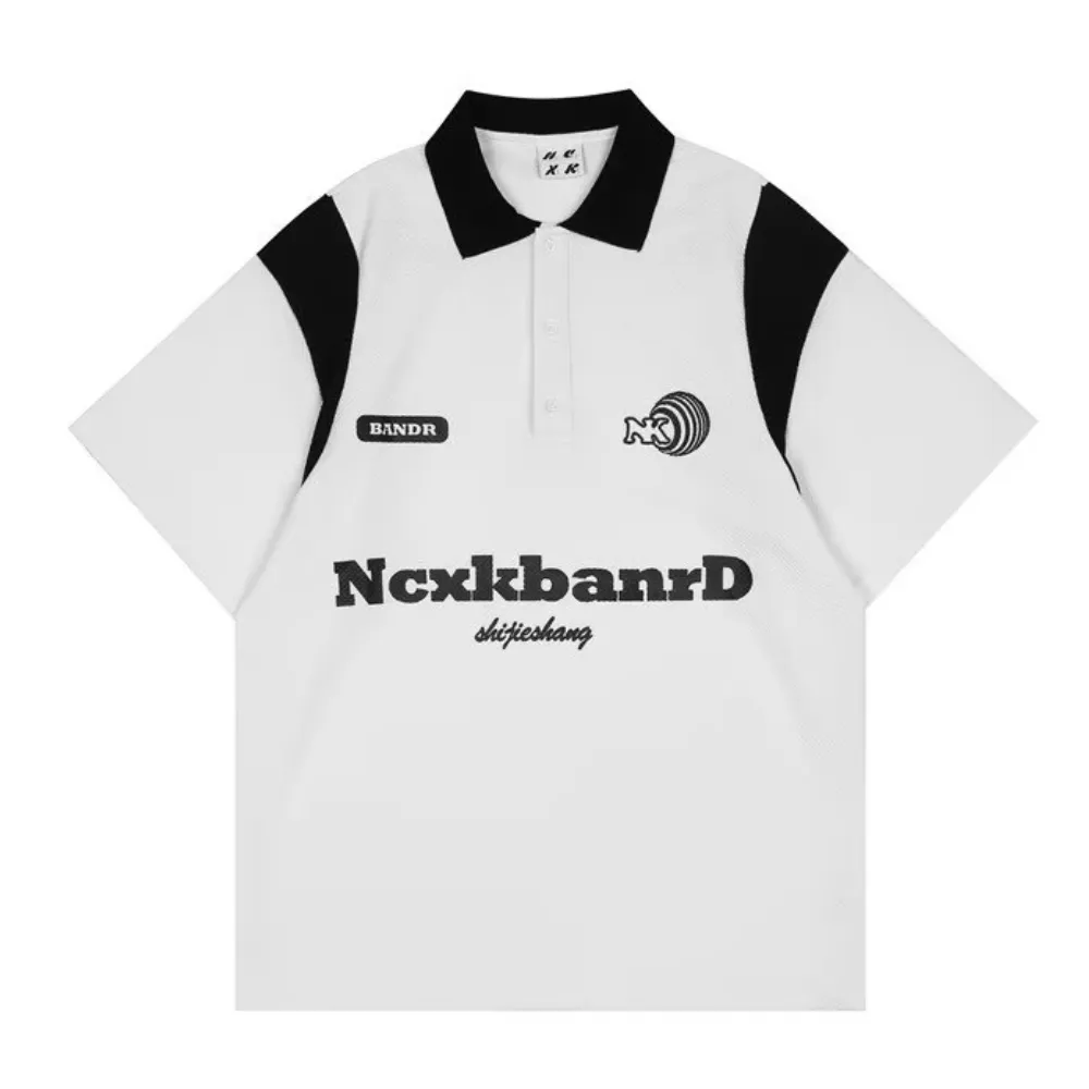 Classic Letter Print POLO Shirt