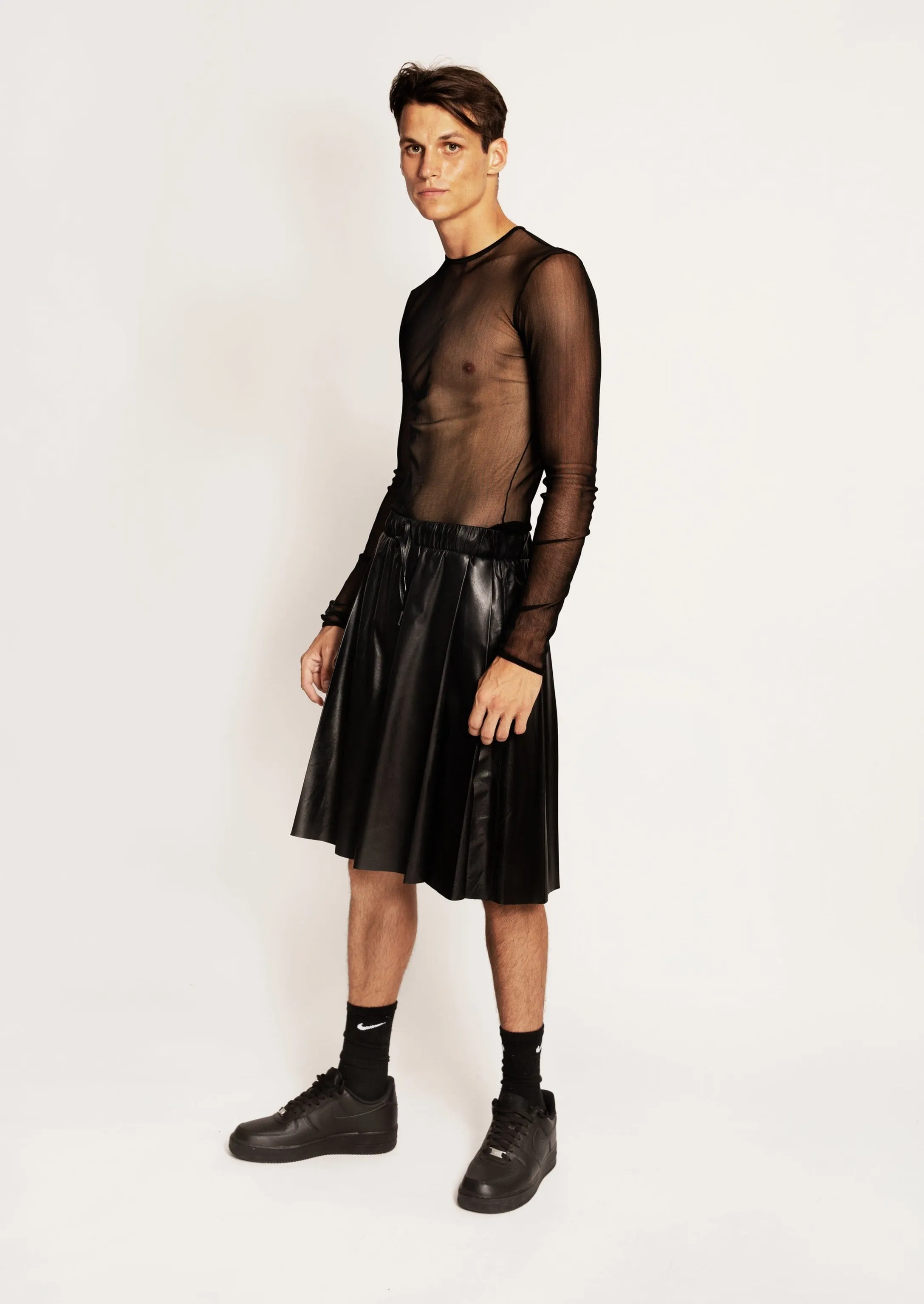 Classic T Long Sleeve Top in Silk Tulle