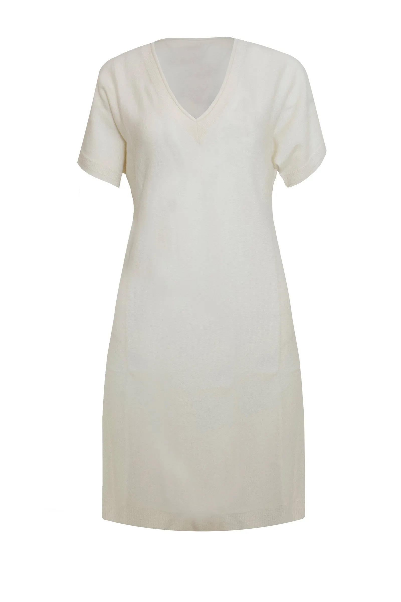 Classic V-neck Cashmere Dress