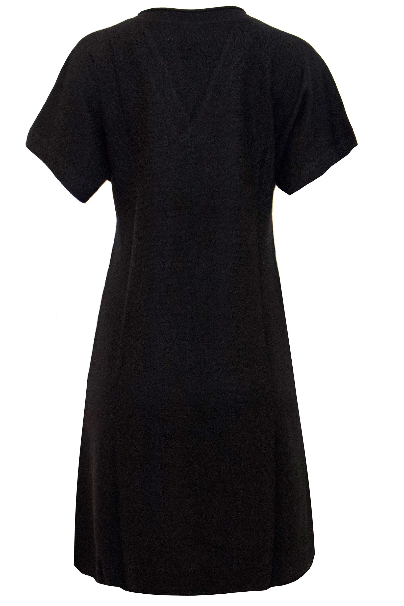 Classic V-neck Cashmere Dress