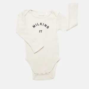 CLAUDE & CO 'MILKING IT'® OAT RIB BODYSUIT