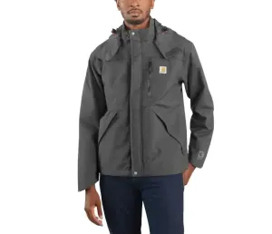 CLJ162-Xlg Reg-Gravel Carhartt Mens Shoreline StormDefender Jacket