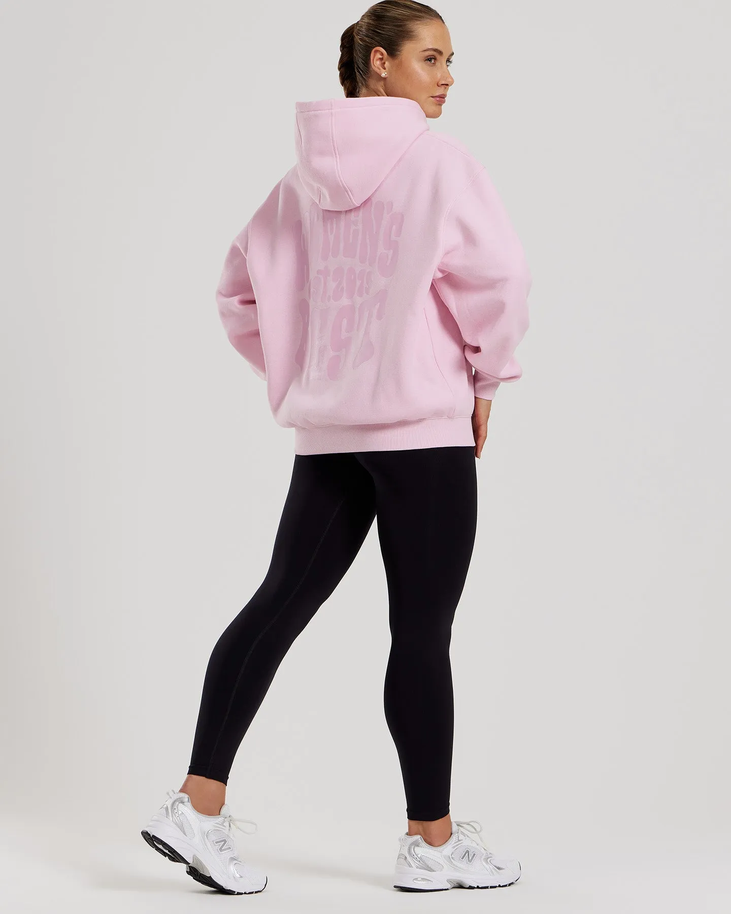 Comfort Oversized Statement Graphic Hoodie | Quartz
