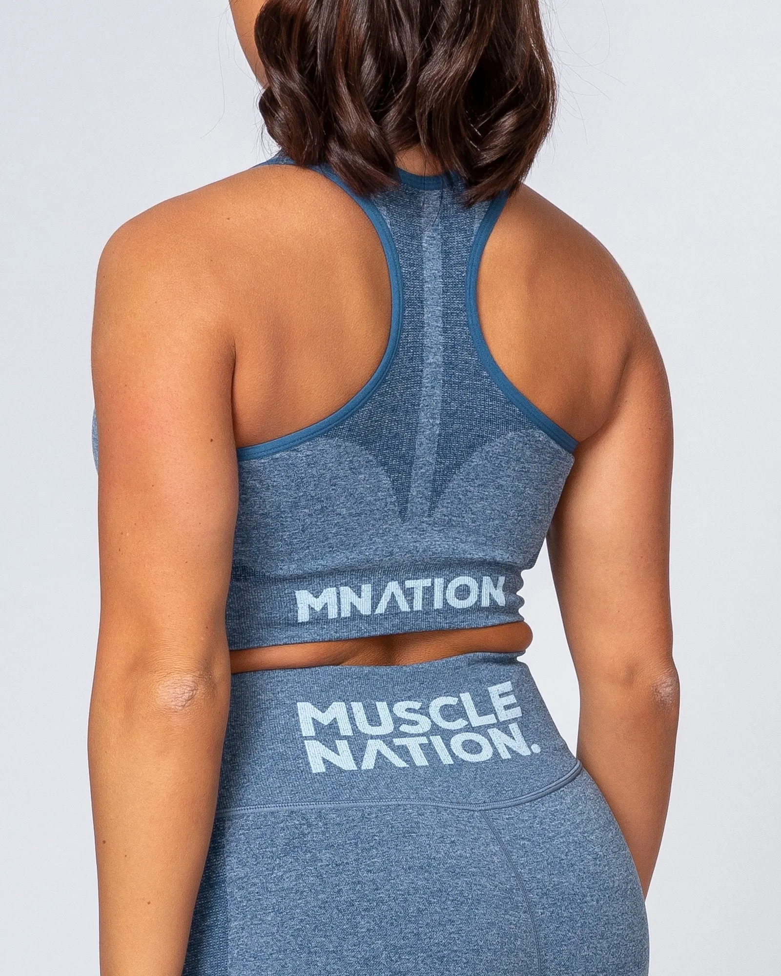 Comfort Seamless Bra - Navy Marl