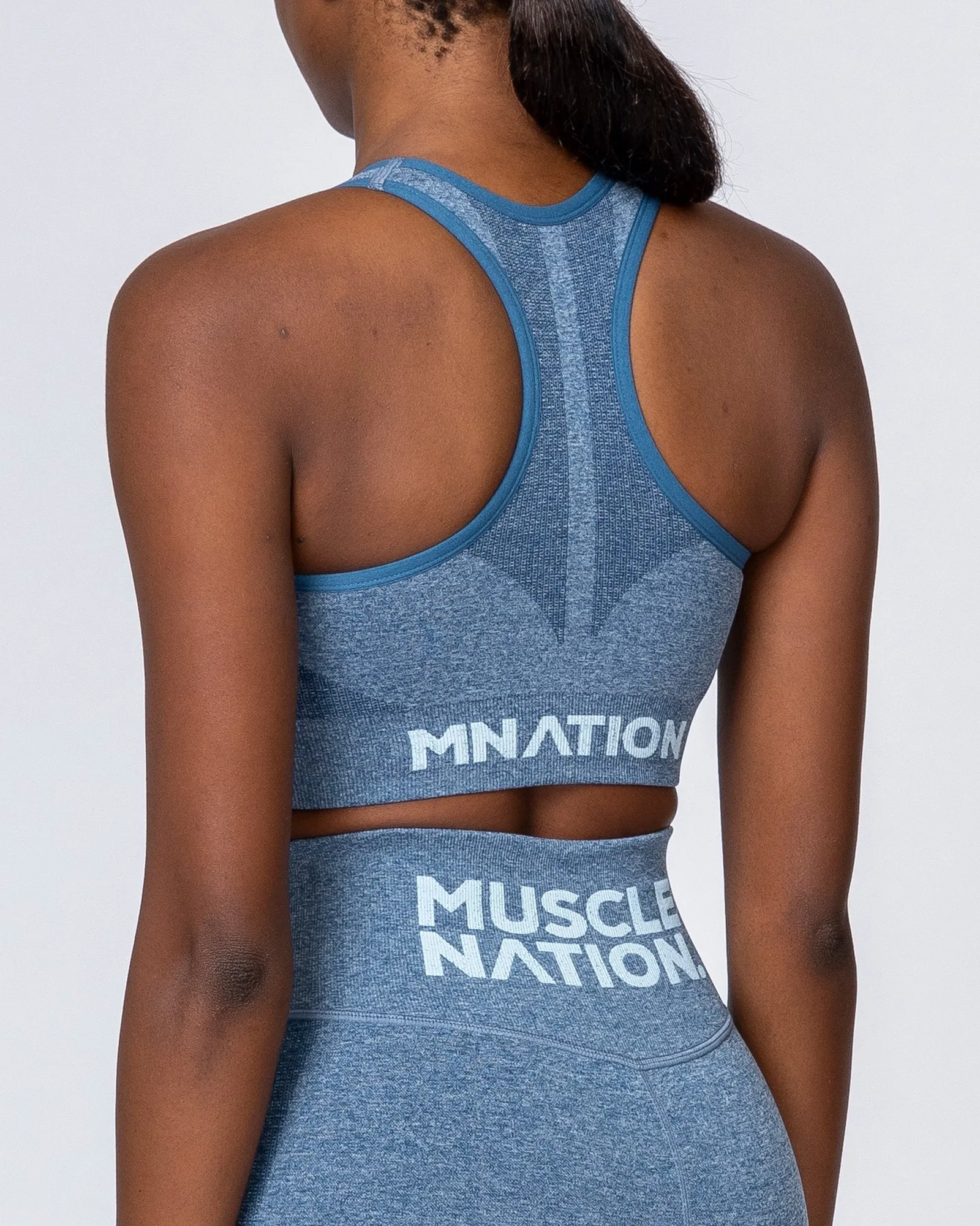 Comfort Seamless Bra - Navy Marl