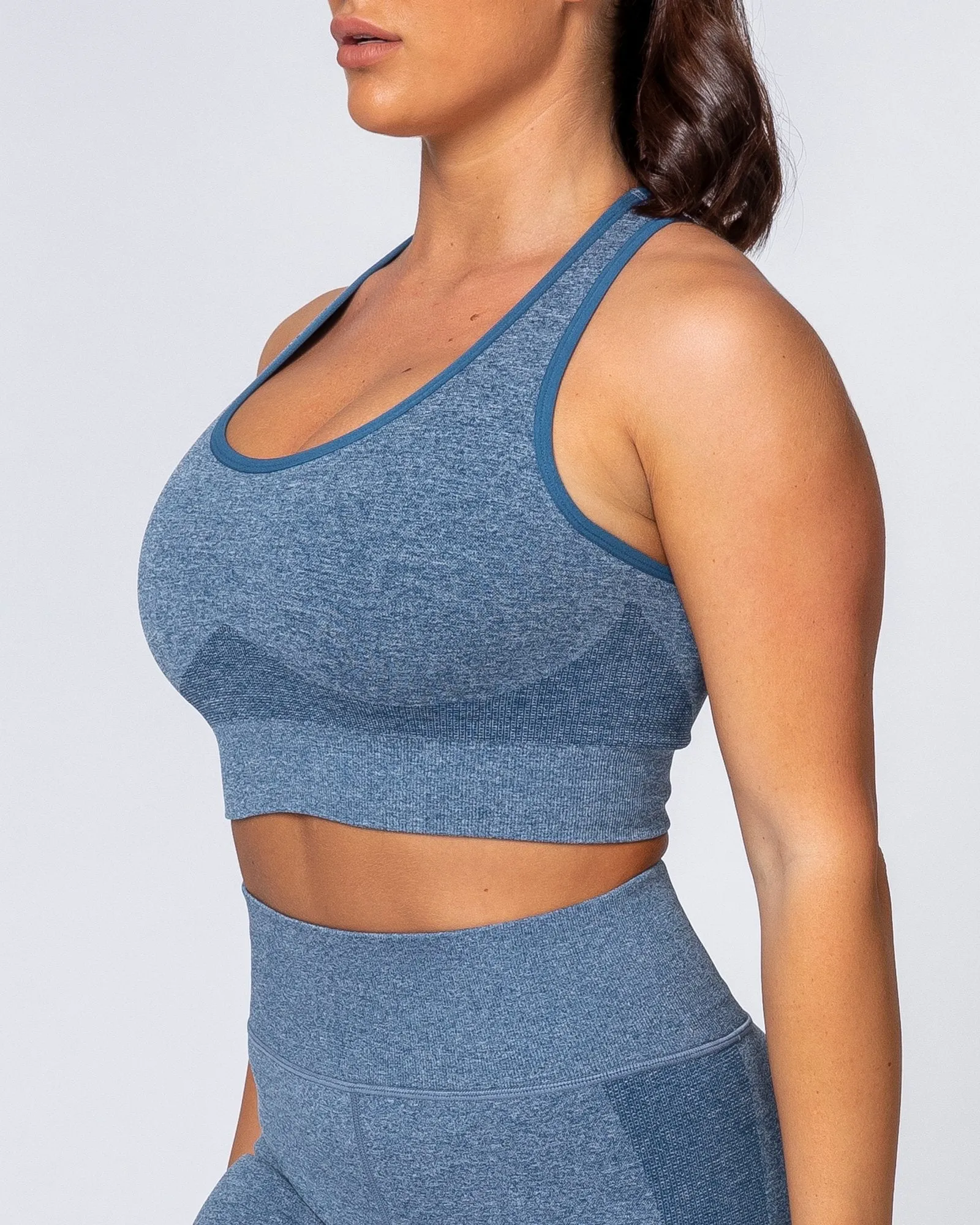 Comfort Seamless Bra - Navy Marl