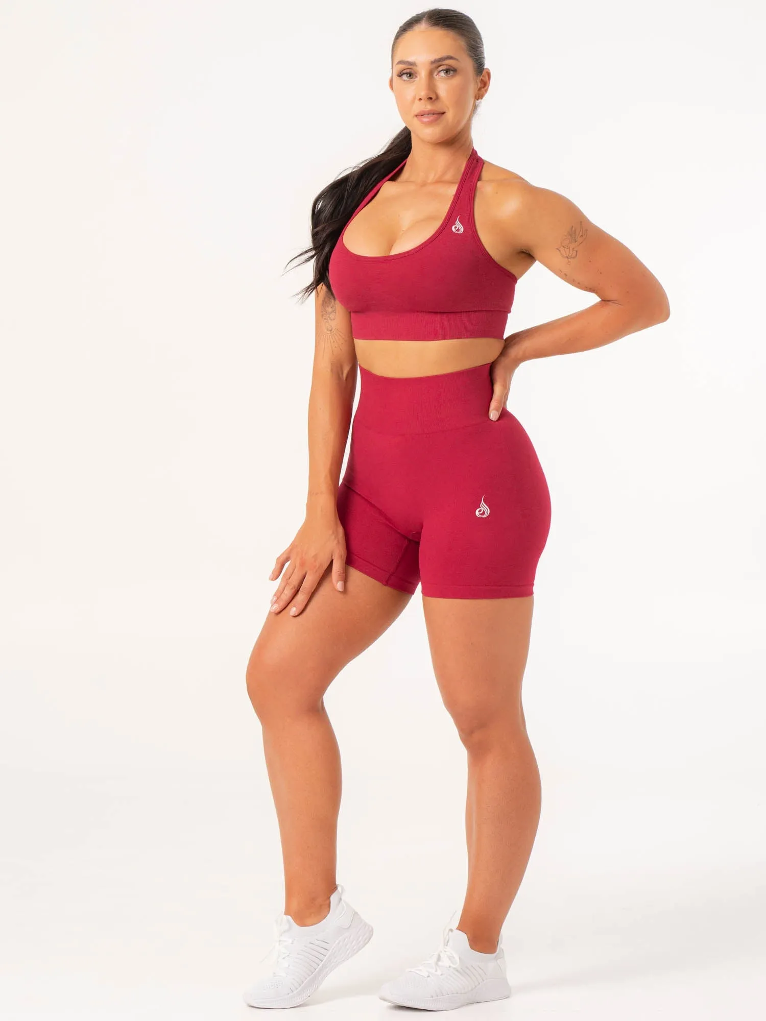 Contour Seamless Shorts - Berry Marl