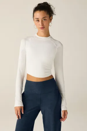 Contours Mock Neck Crop Top