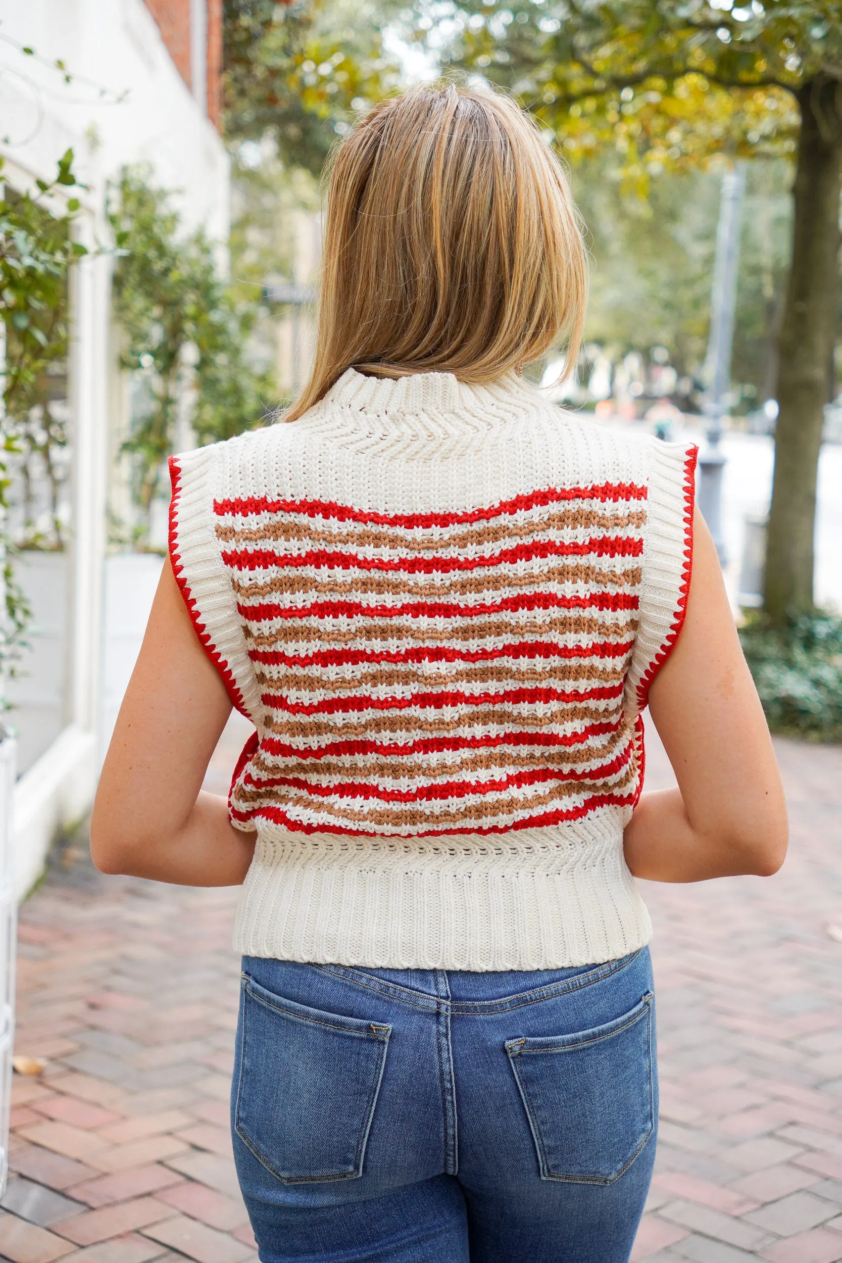 Contrast Stitch Sweater