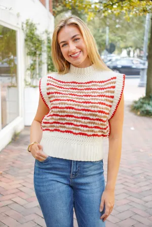 Contrast Stitch Sweater