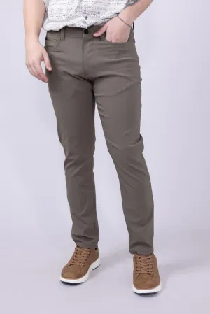 Copper & Oak Faille 5 Pocket Pants for Men in Green Mushroom | K5S901-239-MUSHROOM