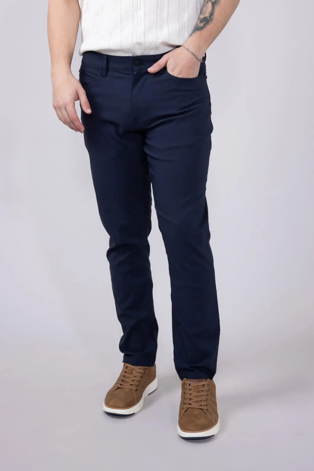 Copper & Oak Faille 5 Pocket Pants for Women in Dark Sapphire | K5S901-457-DKSAPPHIRE