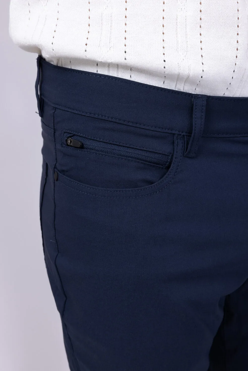 Copper & Oak Faille 5 Pocket Pants for Women in Dark Sapphire | K5S901-457-DKSAPPHIRE