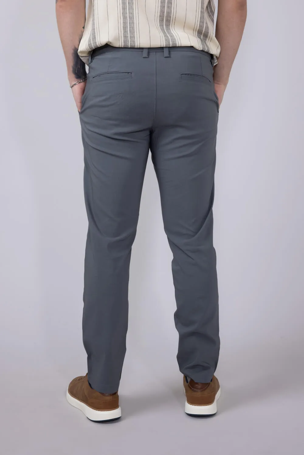 Copper & Oak Faille Trouser Pants for Men in Graphite | K5S254-092-GRAPHITE