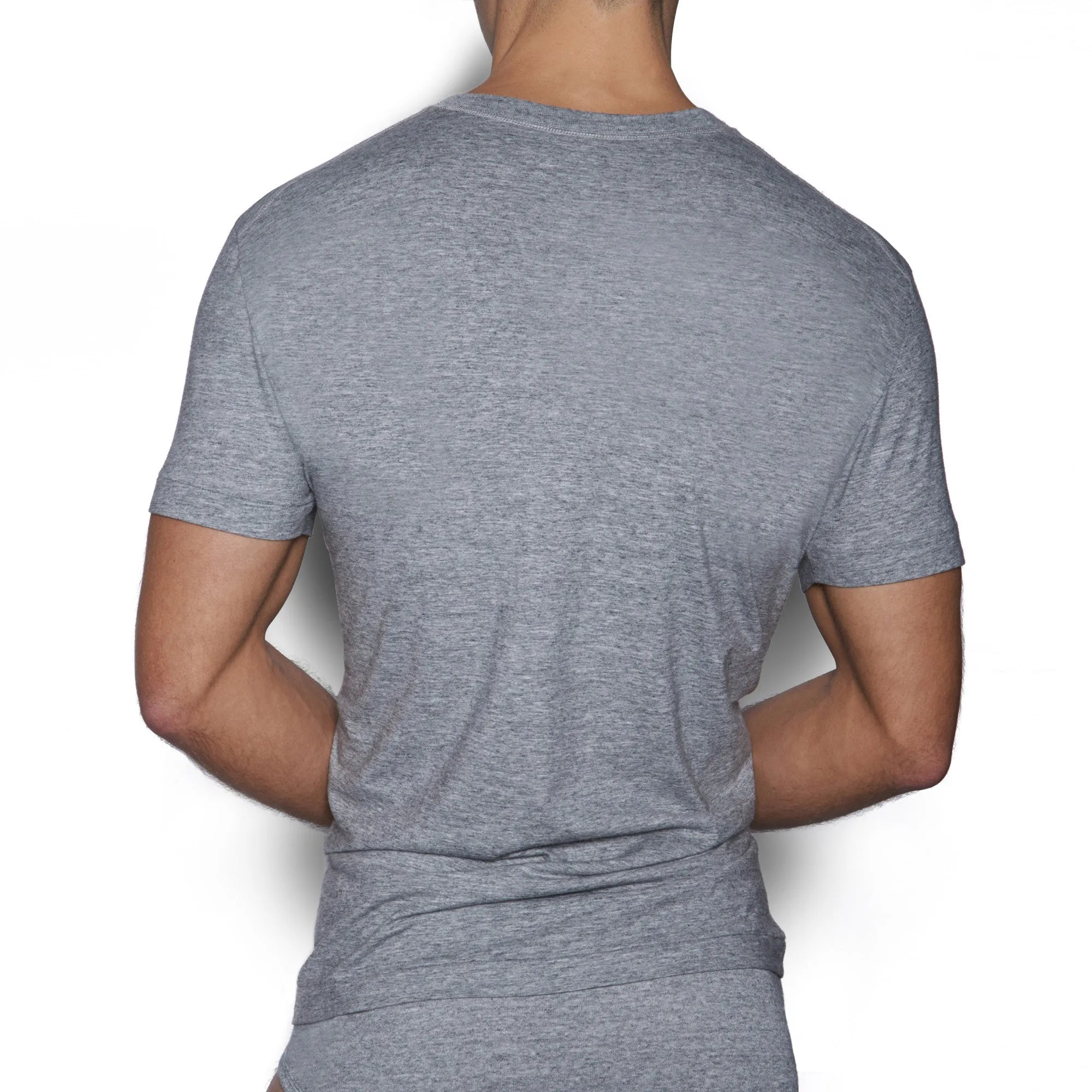 Core V-Neck T-Shirt Grey Heather