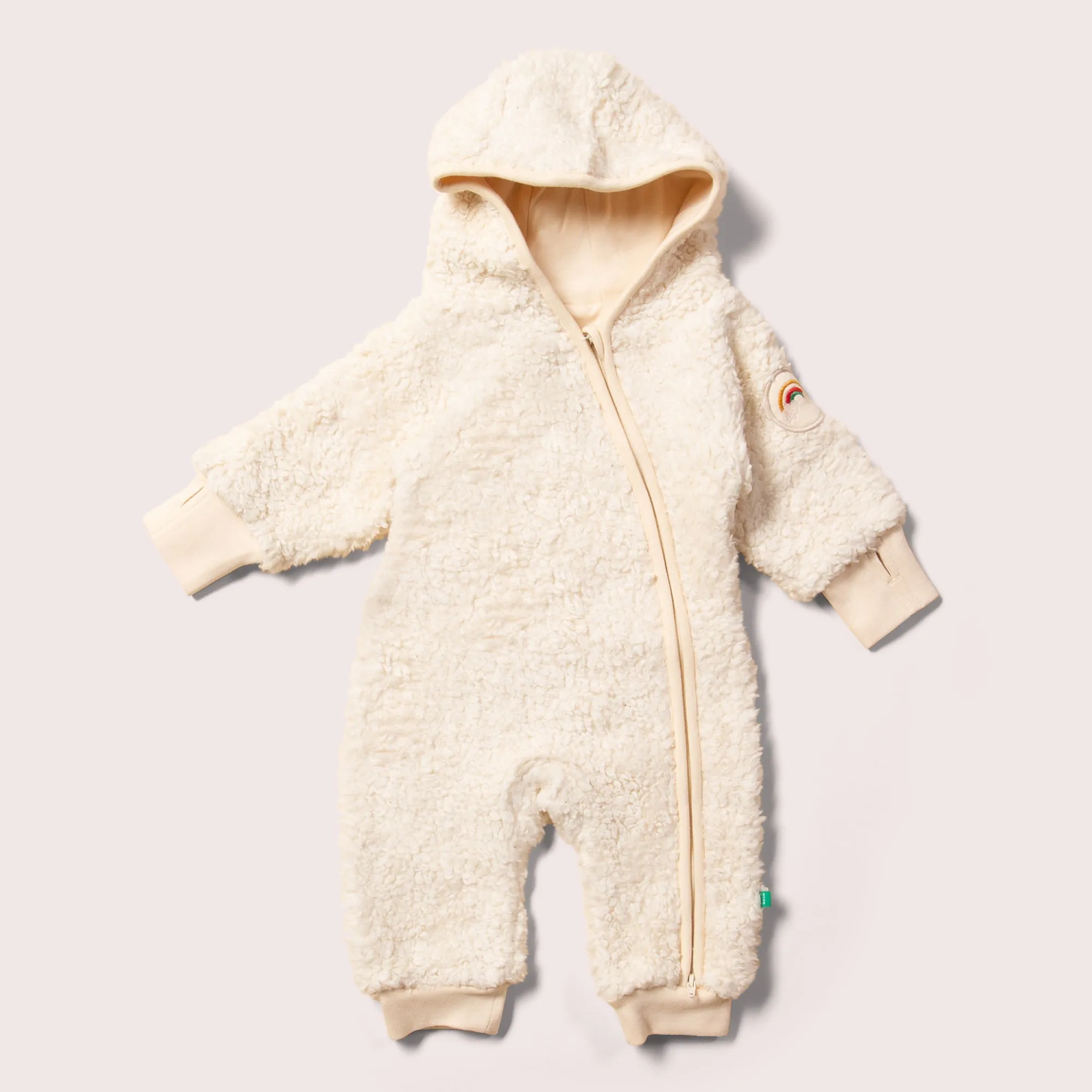 Cosy Organic Sherpa Fleece Hooded Snug As A Bug Suit