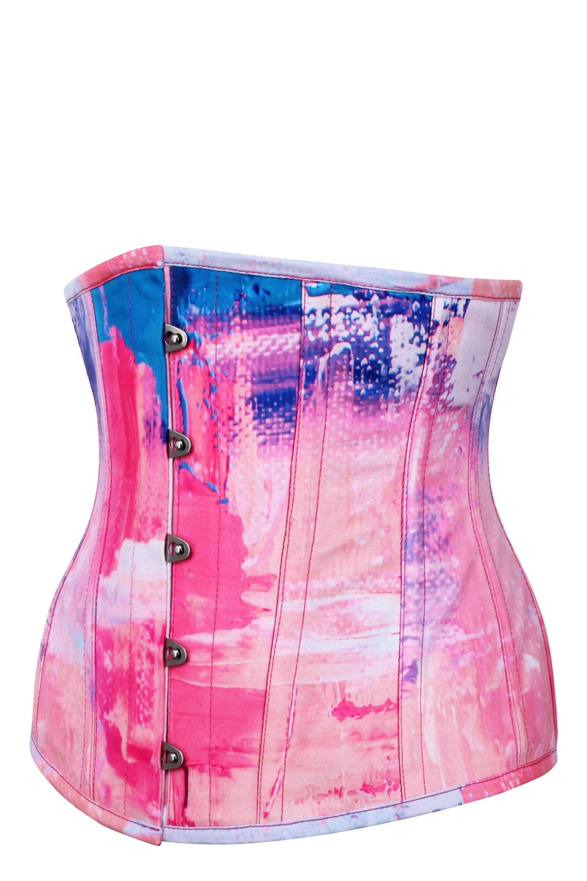 Cotton Candy Pink and Blue Underbust Corset