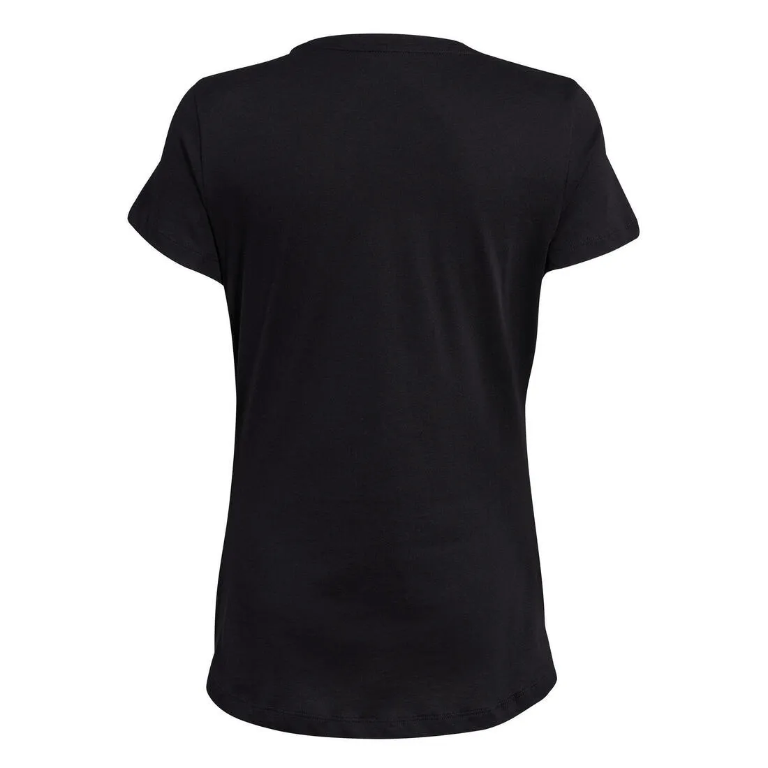 Cotton Fitness T-Shirt Essentials  - Black with Metallic Gold Logo