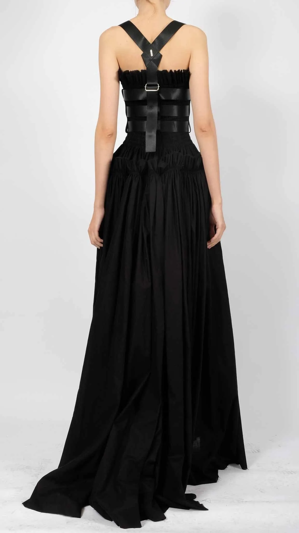 Cotton Maxi Dress with Ruffles