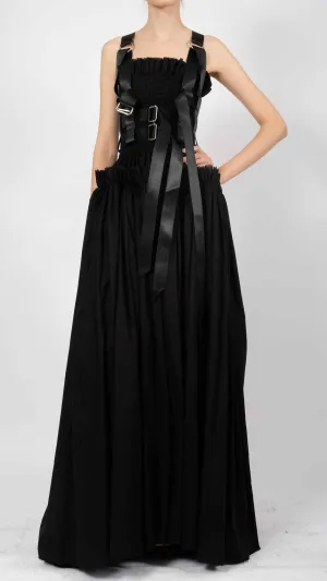 Cotton Maxi Dress with Ruffles