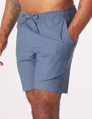 Court Short 7.5": Washed Blue