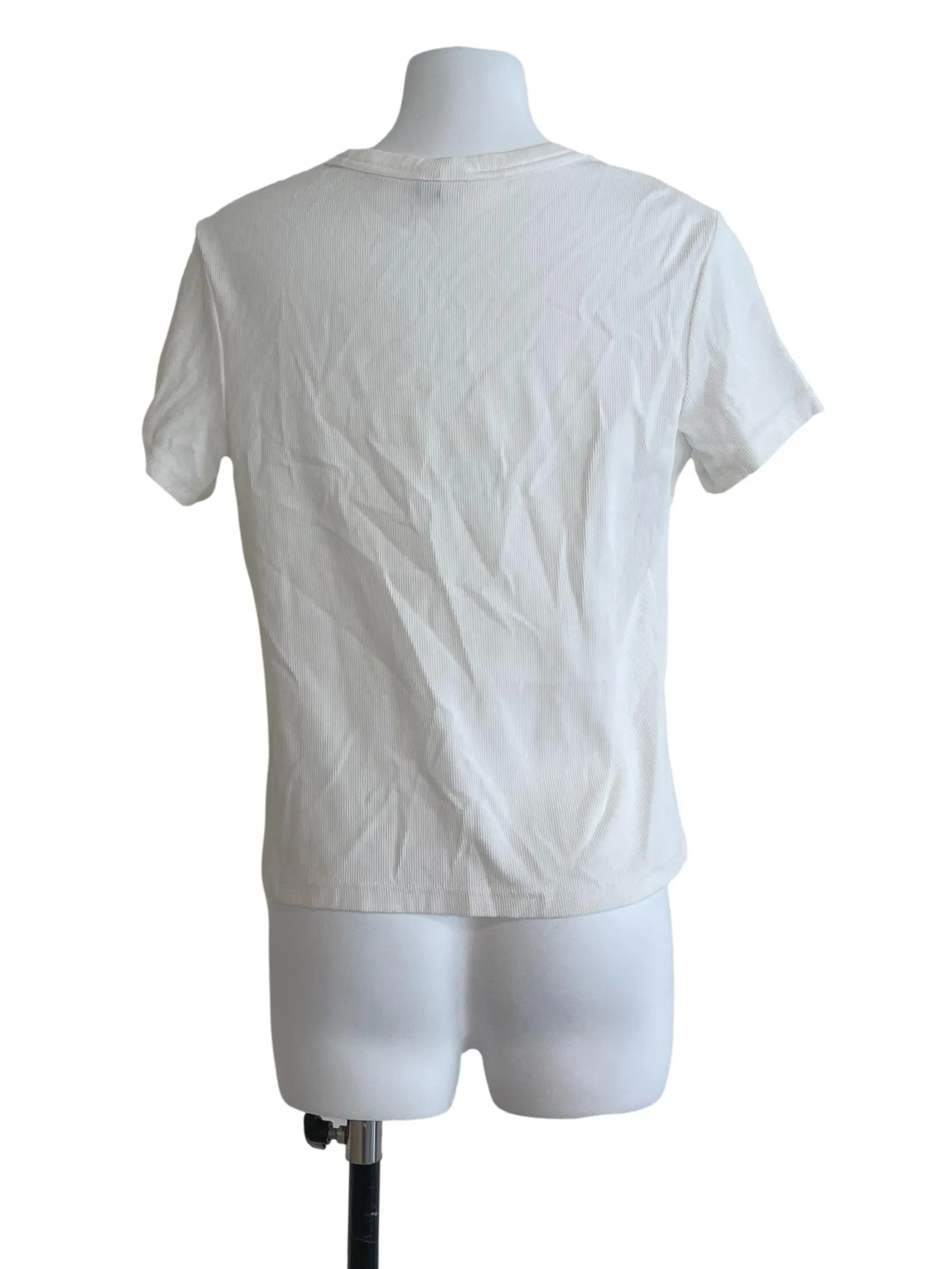 Cream Pencil Stripe Top