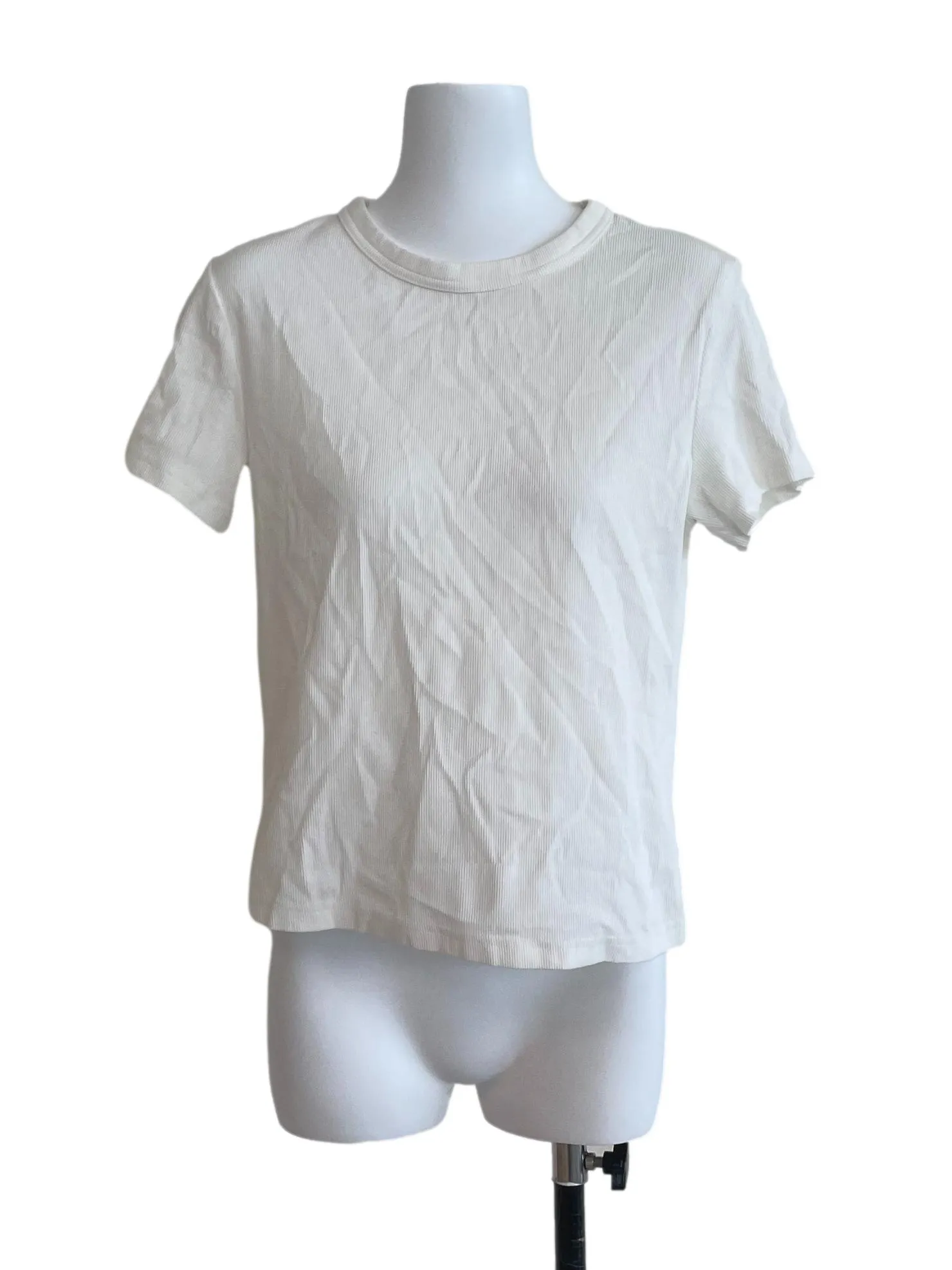 Cream Pencil Stripe Top