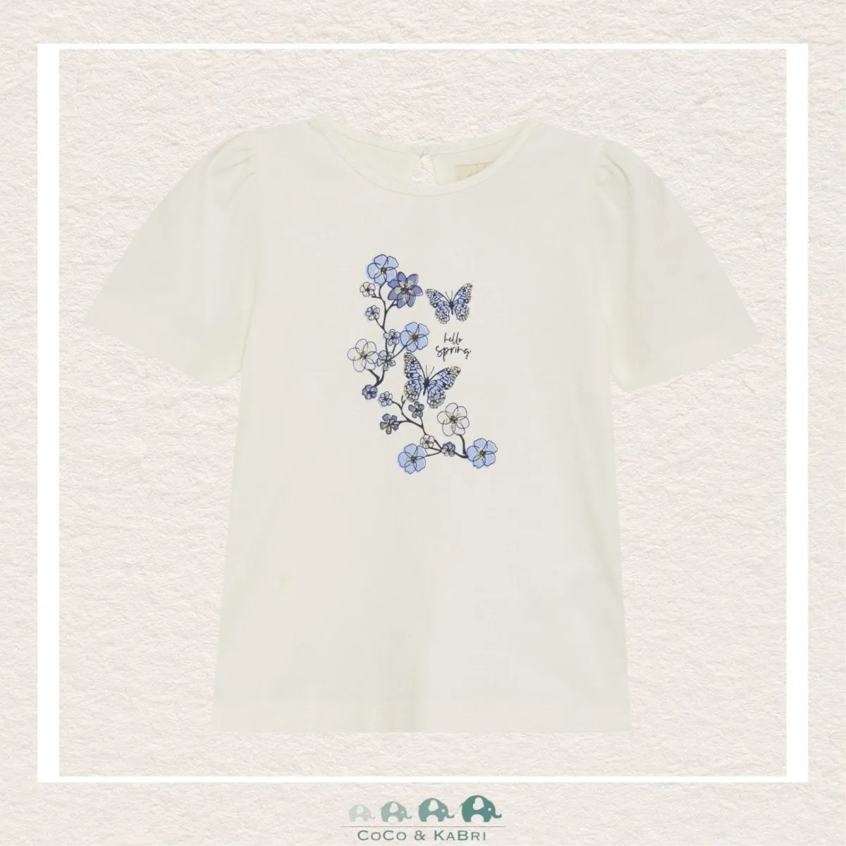 Creamie : Girls Short Sleeve Flower Tshirt