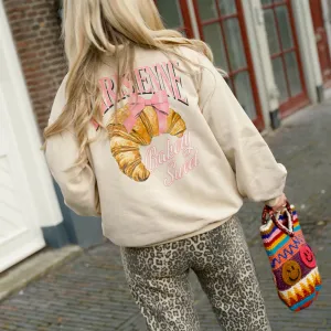 Croissant sweater beige