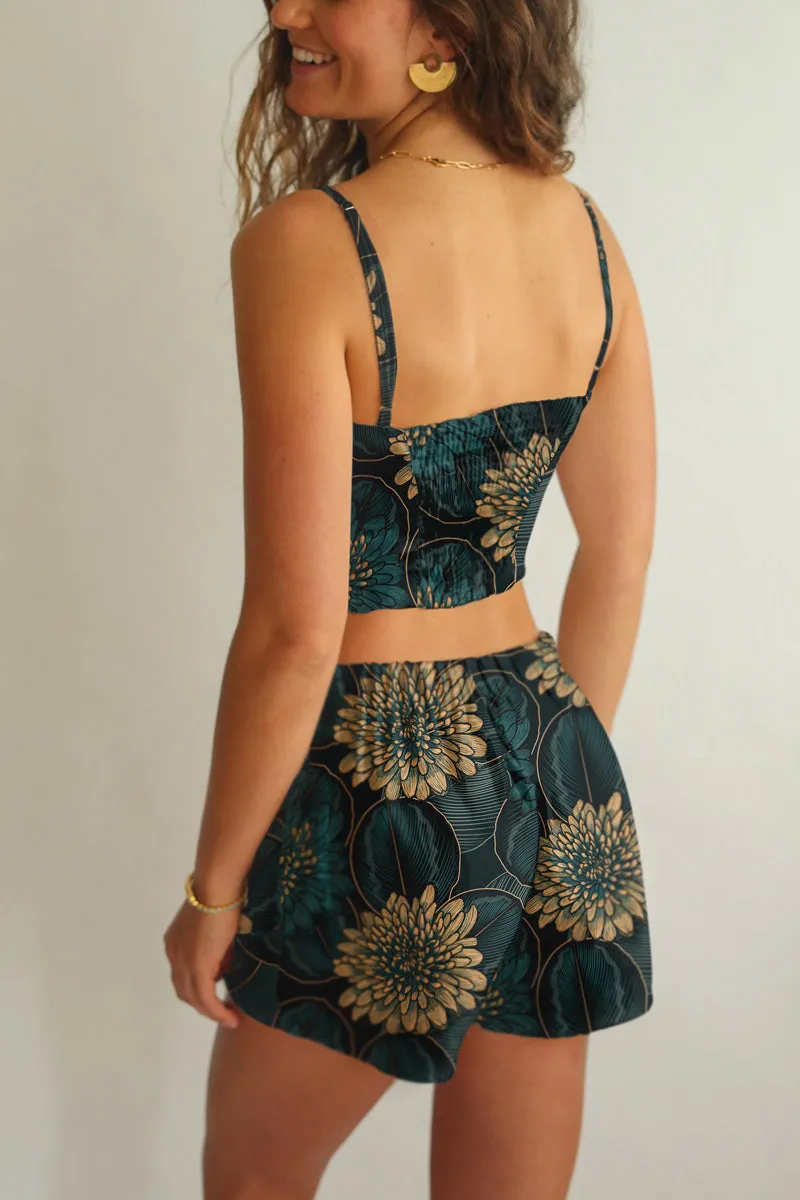 Crop Top and Shorts Set