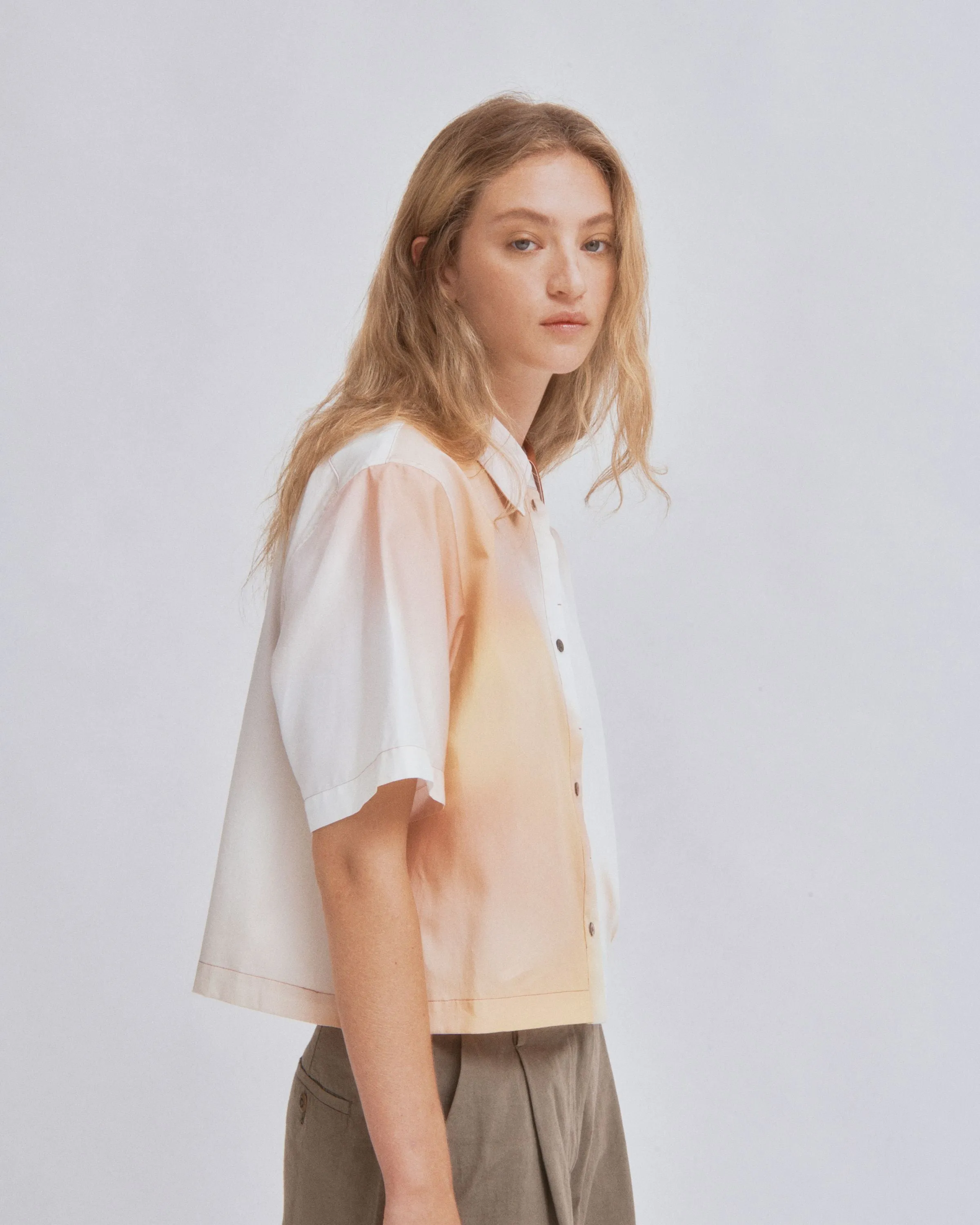 Cropped Shirt in Print