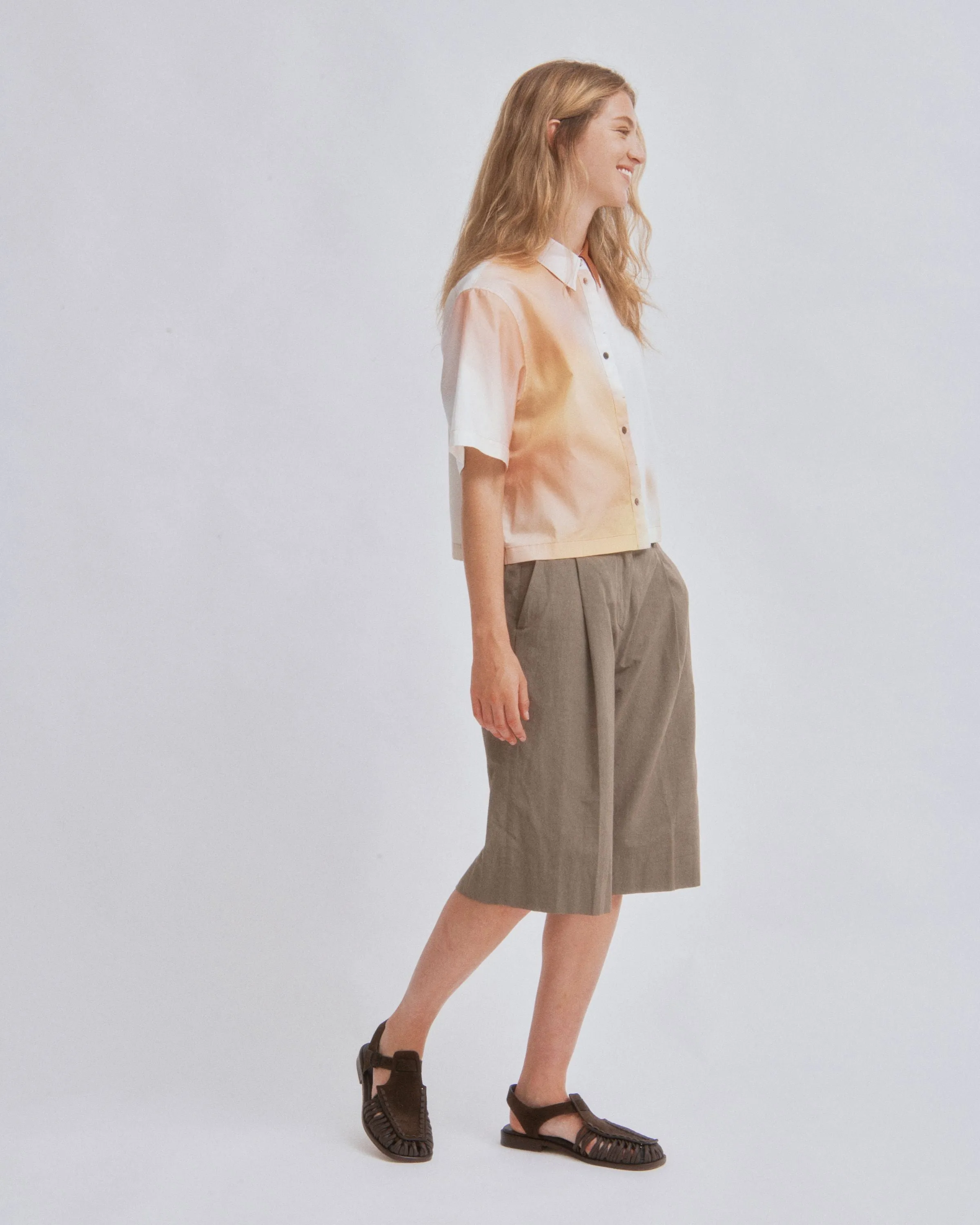 Cropped Shirt in Print