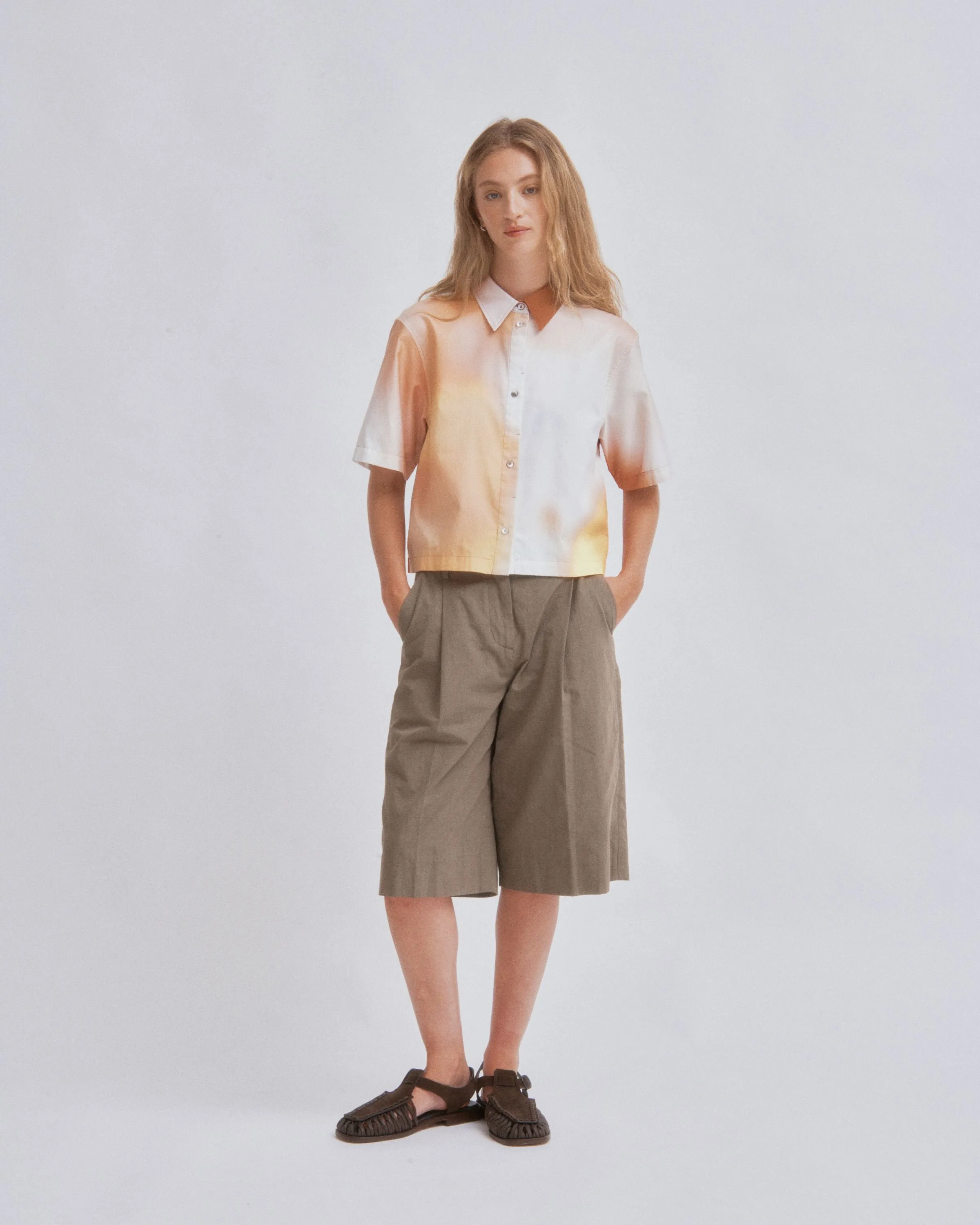 Cropped Shirt in Print