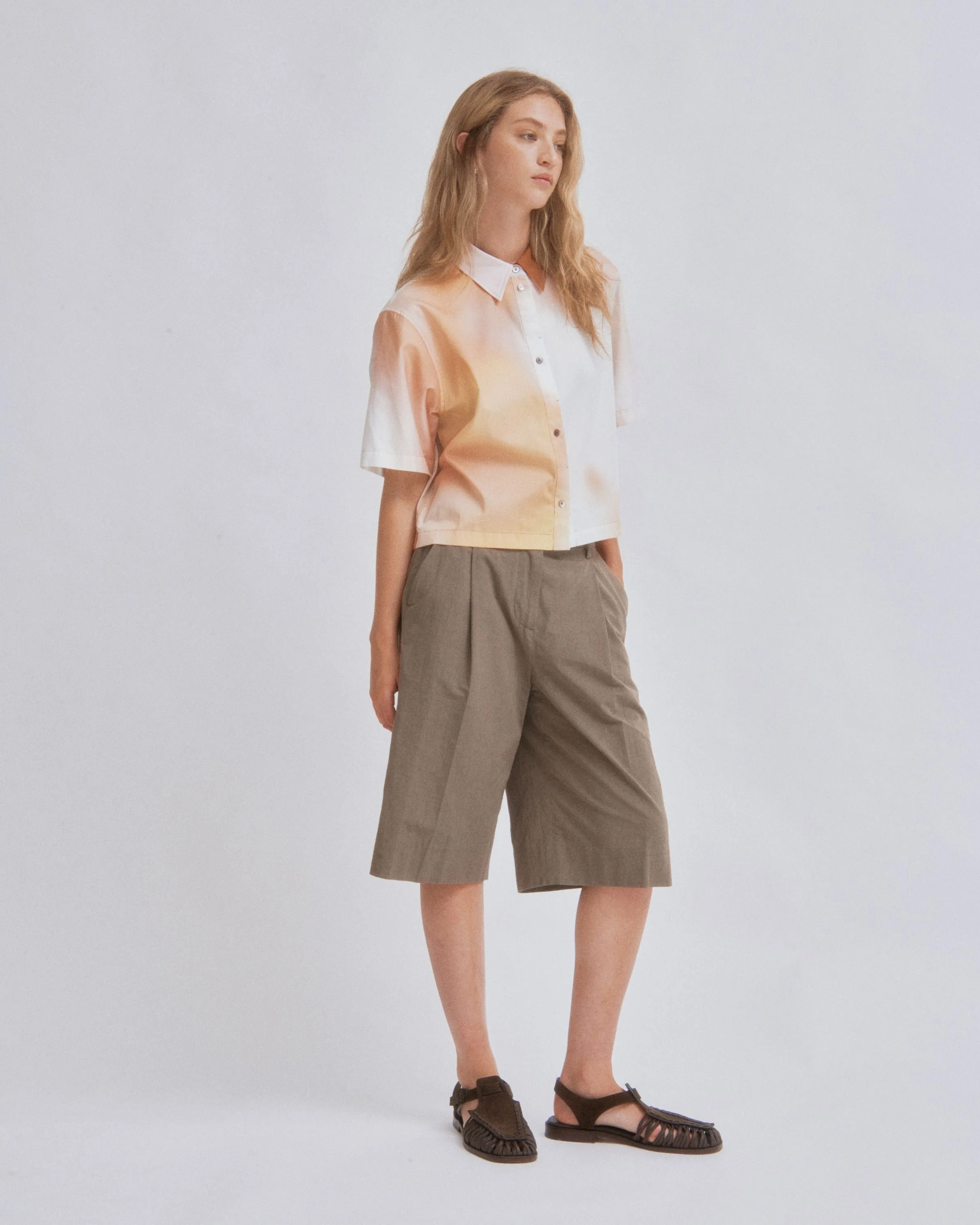 Cropped Shirt in Print